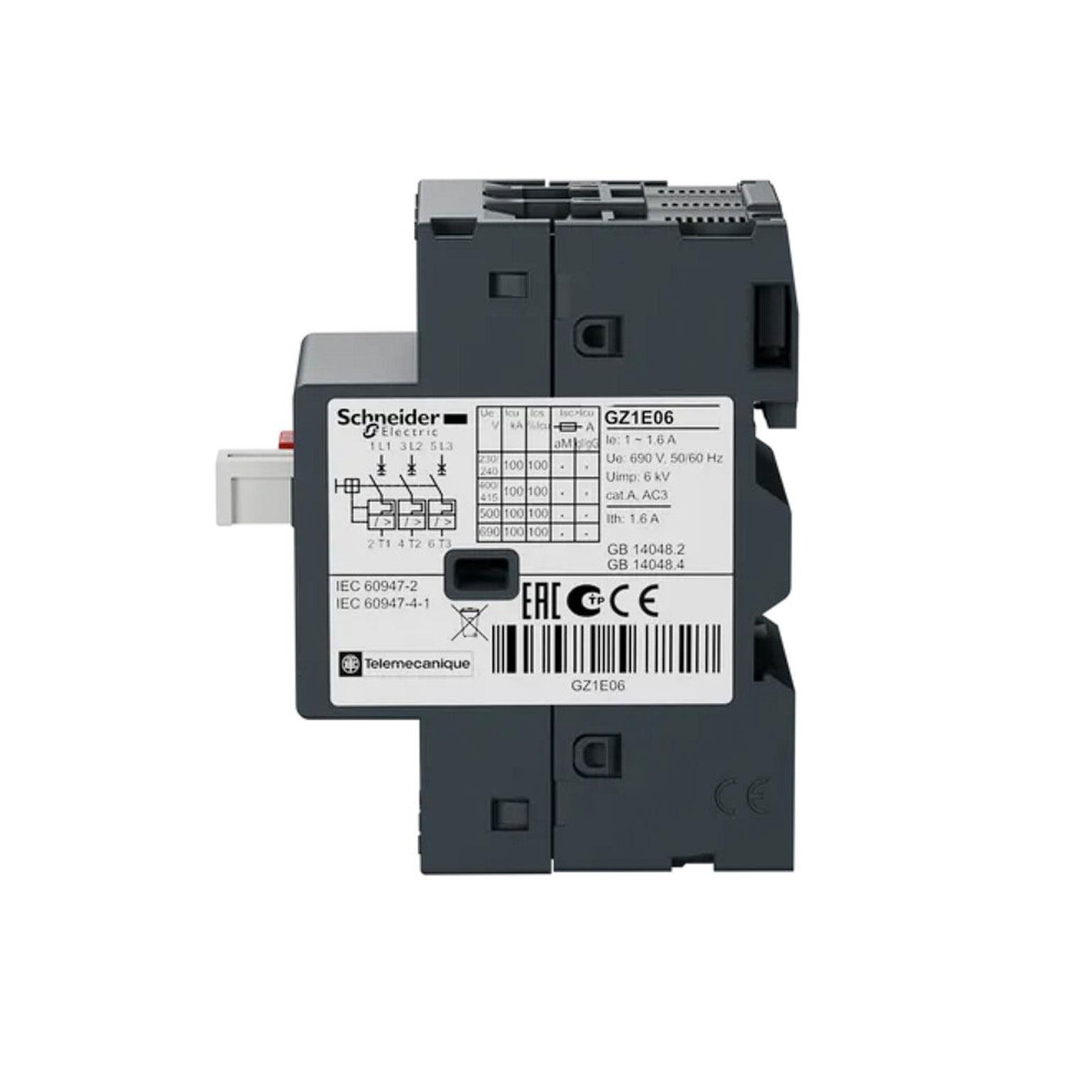 SCHNEIDER EASYPACT TVS GZ1E06 MOTOR KORUMA ŞALTERİ (1A-1,6A)