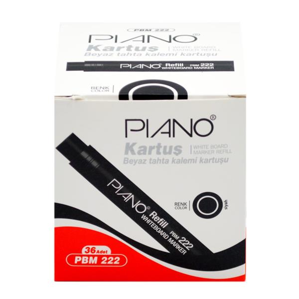 Piano Beyaz Tahta Kalemi Kartuşu Siyah 36 Lı 1 Kutu