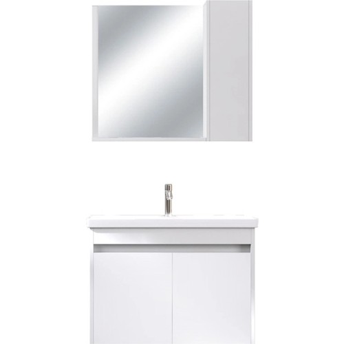 Biani Foça 80 cm Beyaz Banyo Dolabı