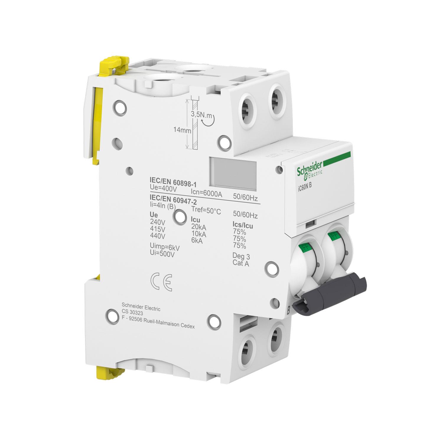 SCHNEIDER ACTi9 iC60N A9F73240 40A SİGORTA (2P, 6kA, B EĞRİSİ)