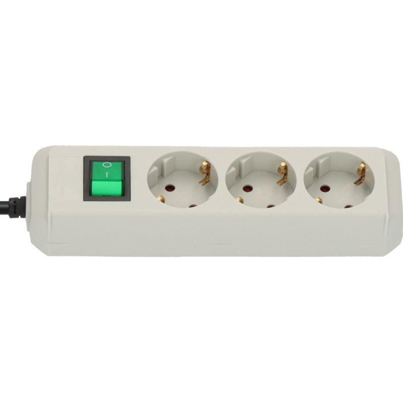 Brennenstuhl Eco Line Serisi 1.5 Metre 3 Soketli IP20 Lisanslı Çocuk Korumalı Priz