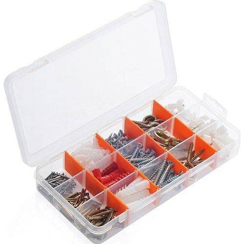 Asfar Super-Bag Vida Çivi Dubel Seti 270 Parça 15 Bölmeli Organizerli Set Asr-5005