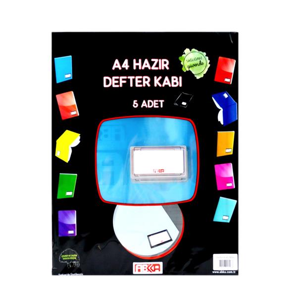 Abka A4 Hazır Defter Kabı 5 Li Mavi