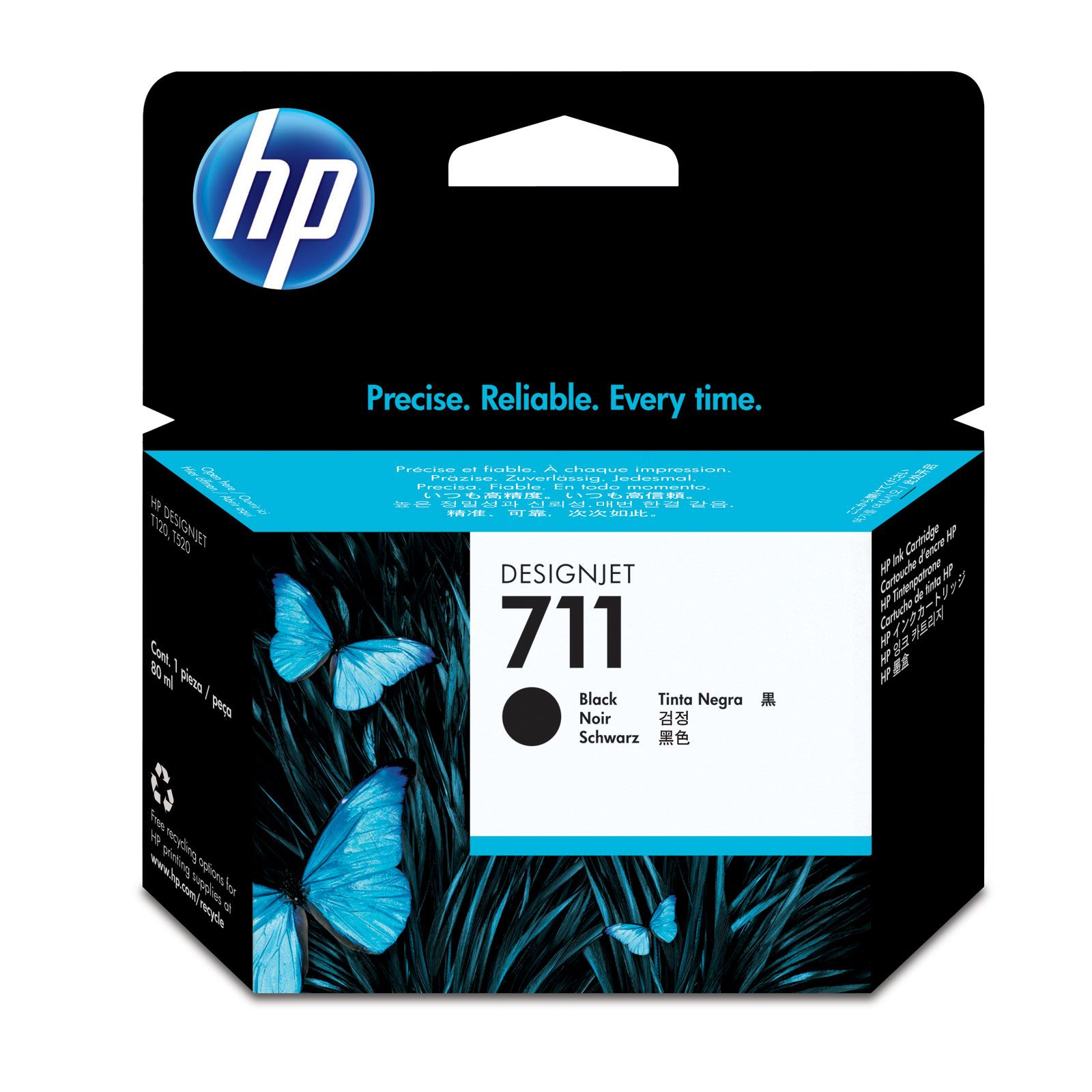 HP Cz133A 711 Designjet T120 T520 80Ml Siyah Kartuş