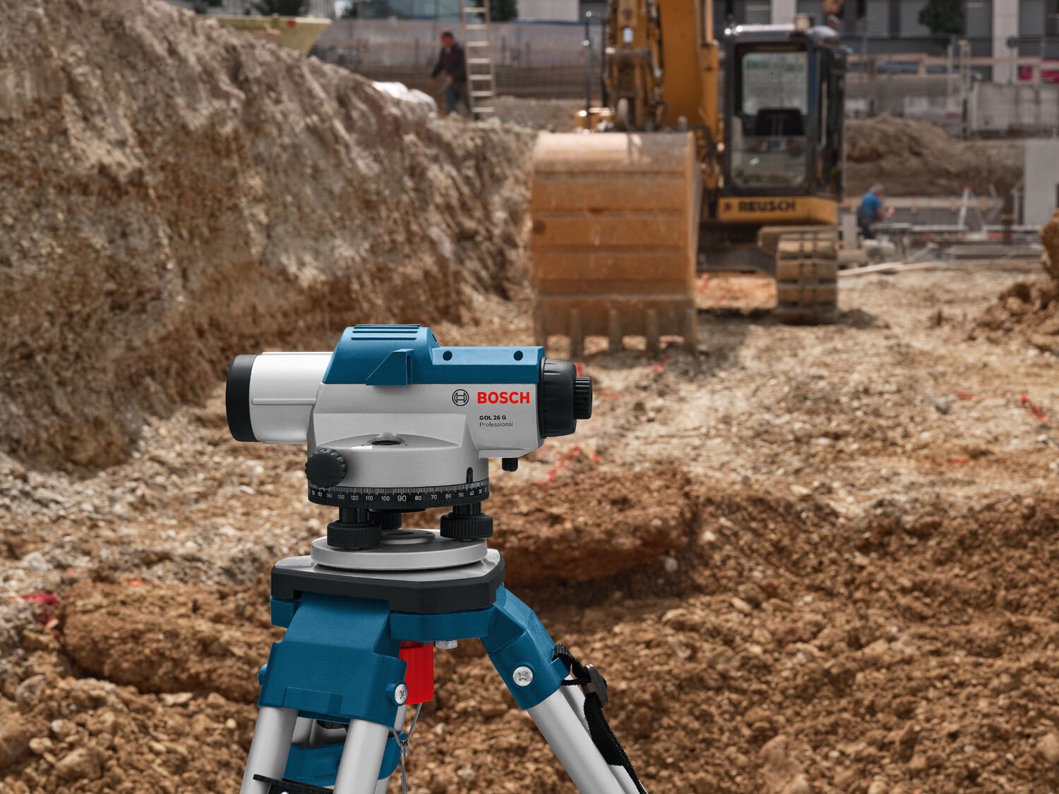 Bosch Professional GOL 26 D + GR 500 Mira + BT160 Tripod Optik Nivelman