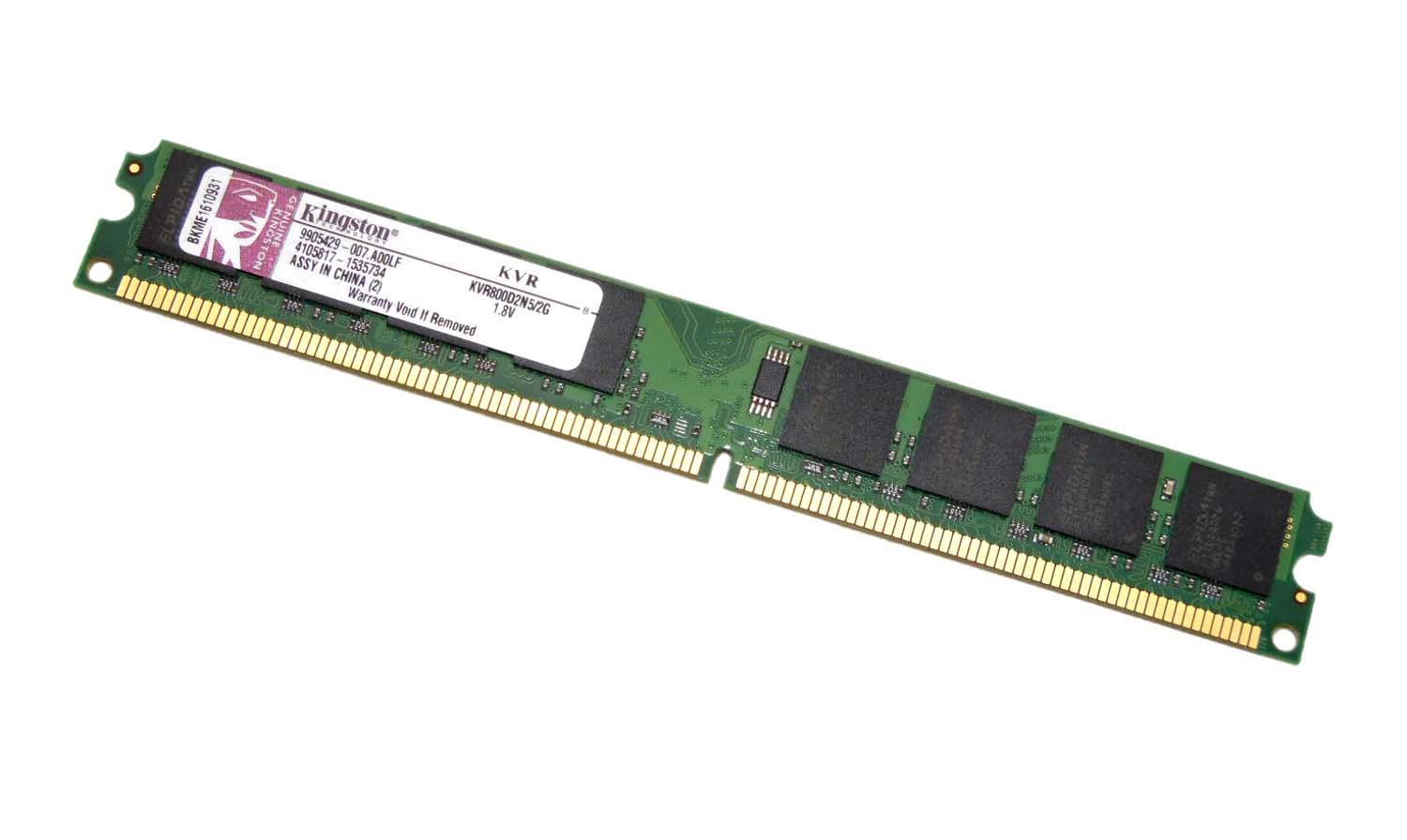 Kingston Ddr2 2Gb 800Mhz (Pc2-6400) Pc Ram 240Pin Pc Ram kutusuz