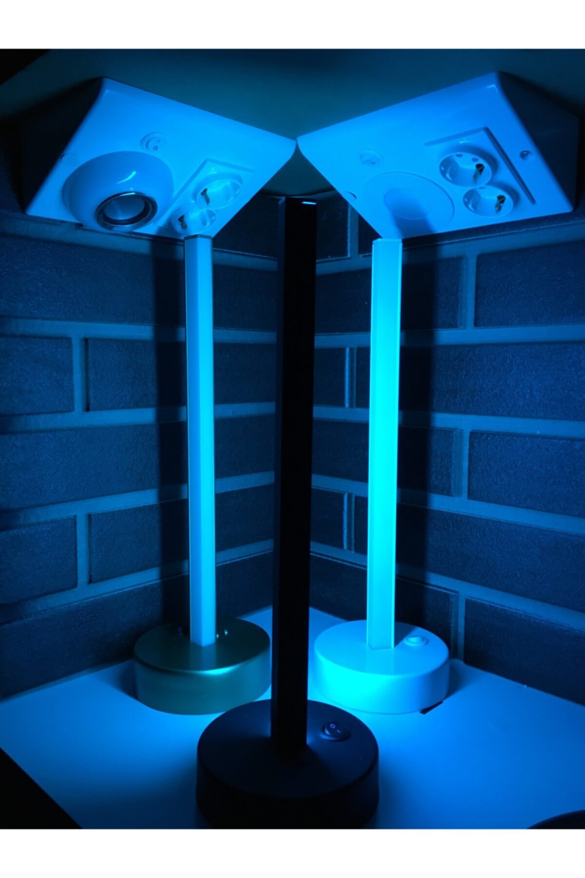 Teknoloji Elektrik Bluetooth Rgb Led Masa Lambası - Abajur Mat Siyah