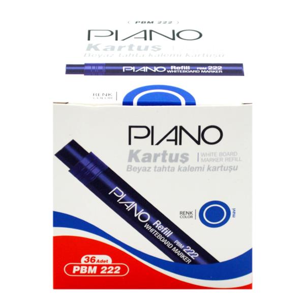 Piano Beyaz Tahta Kalemi Kartuşu Mavi 36 Lı 1 Kutu