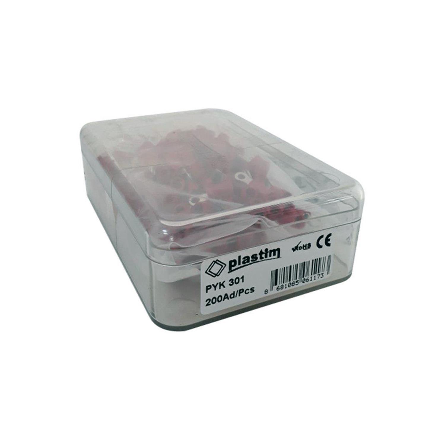 PLASTİM PYK-301 M3 YUVARLAK TİP İZOLELİ KABLO UCU (0,50-1,50 MM) (200 ADET )