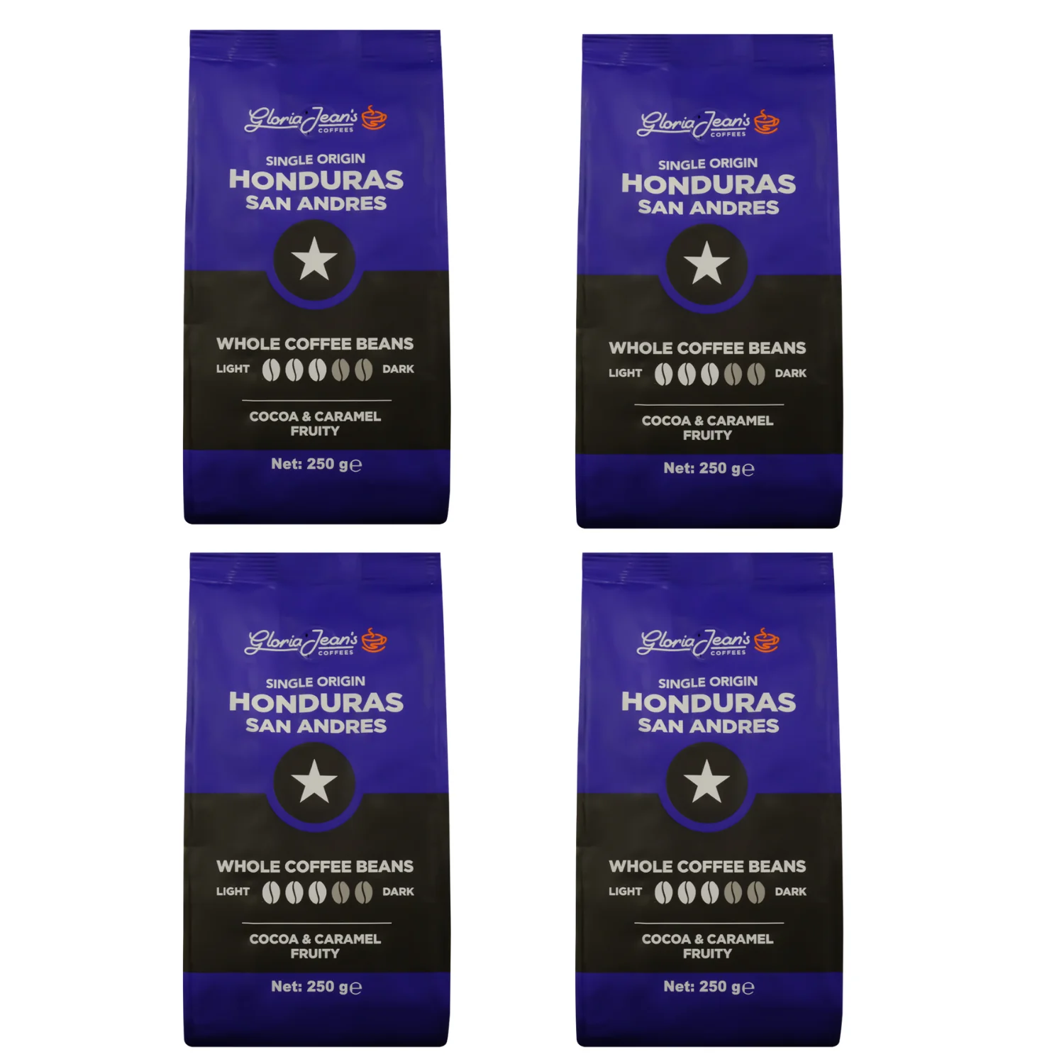 Gloria Jean's Honduras San Andres 250 Gr 4'lü Paket