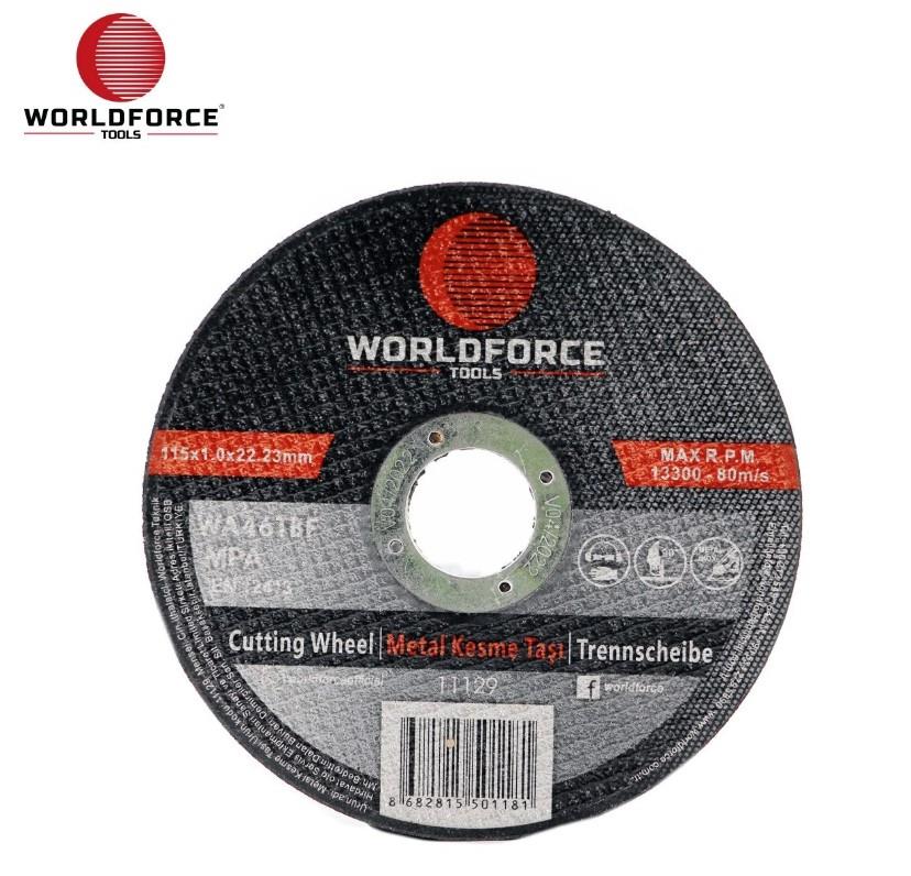 Worldforce Metal Kesme Taşı 115X1.0X22.23 mm Max R.P.M 13300-80M/S