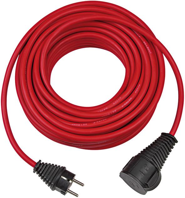 Brennenstuhl IP44 Lisanslı Darbeye ve Suya Dayanıklı H07RN-F 3G1.5 10 Metre Uzatma Kablosu Kırmızı