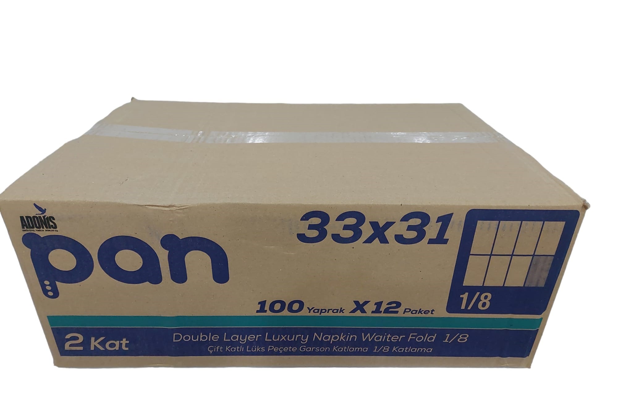 PAN 33 GARSON KATLAMA PEÇETE 33x31 (1200 ADET)