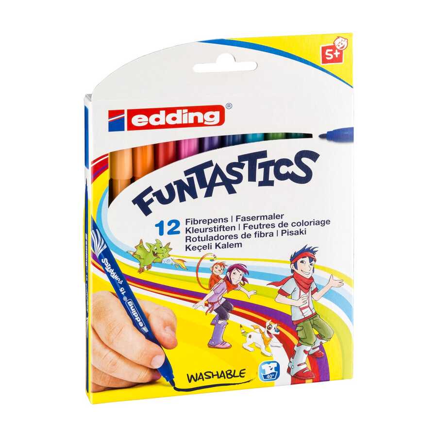 Edding Funtastics Keçe Uçlu Kalem İnce 12li