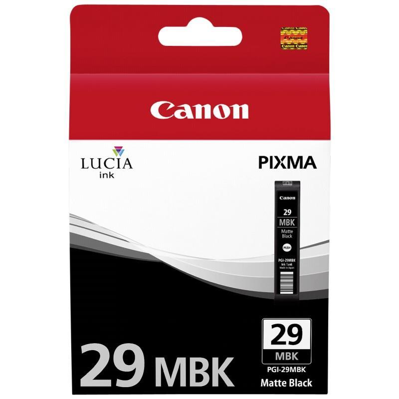 Canon Pgı-29Mbk Matte Black Mat Siyah Mürekkep Kartuş