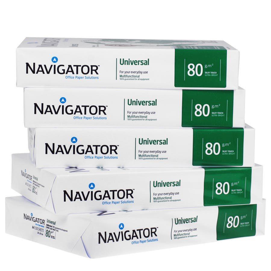 Navigator A4 Fotokopi Kağıdı 80 gr 1 Koli 5 Paket 2500 Sayfa