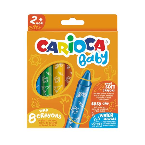 Carioca Jumbo Bebek Yumuşak Pastel Boya Kalemi 8 Li 42892