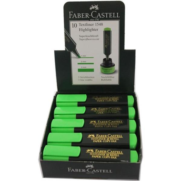Faber-Castell Fosforlu Kalem Yeşil 10 Lu 5030154863