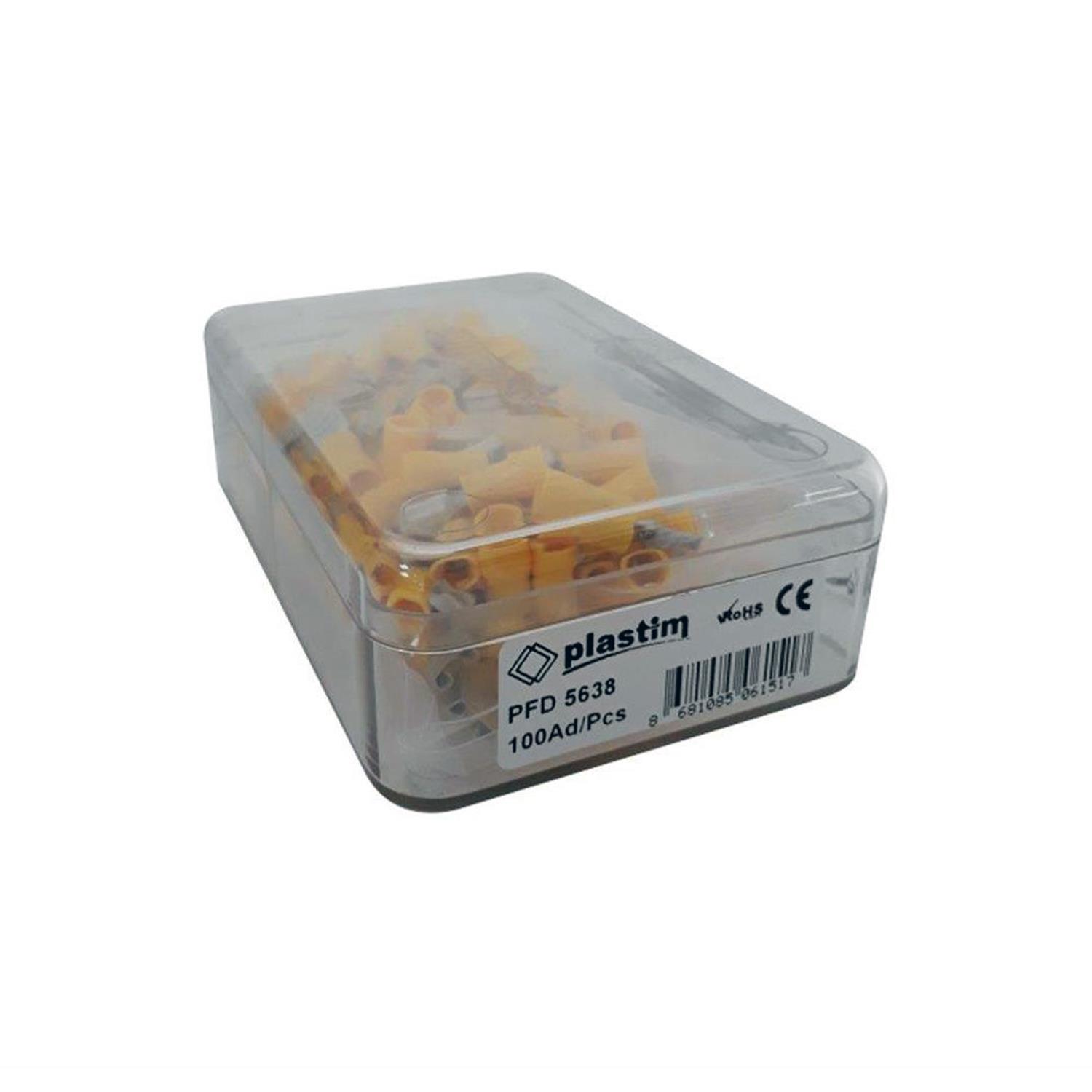 PLASTİM PFD-5638 DİŞİ FASTON TİP İZOLELİ KABLO UCU (4,00-6,00 MM) (100 ADET )