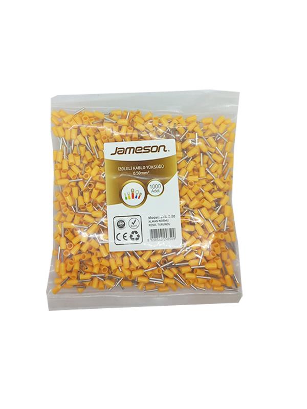 JAMESON JYA-0.50 ALMAN NORMU İZOLELİ KABLO YÜKSÜK (0,50 MM-TURUNCU) (1000 ADET )