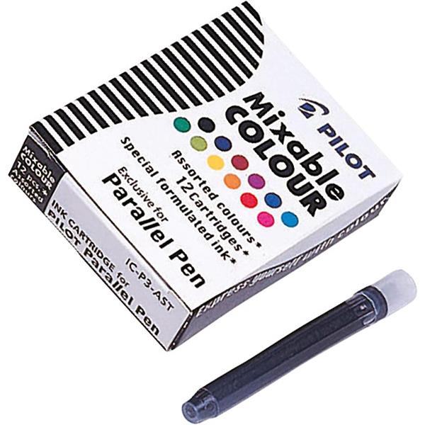 Pilot IC-P3-AST Paralel Pen Kaligrafi Kalemi Kartuşu 12 Li