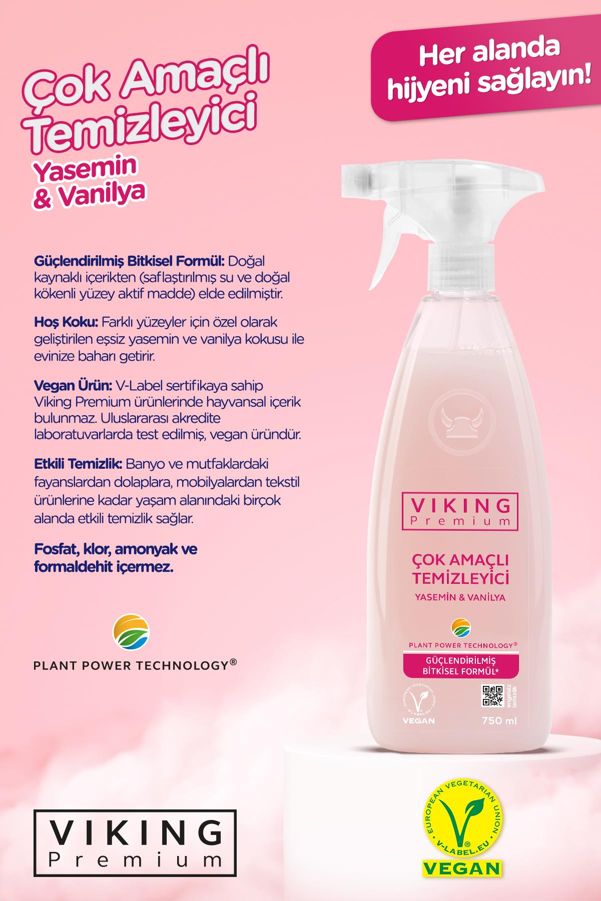Viking Premium Çok Amaçlı Yasemin & Vanilya 750 Ml 1 Adet