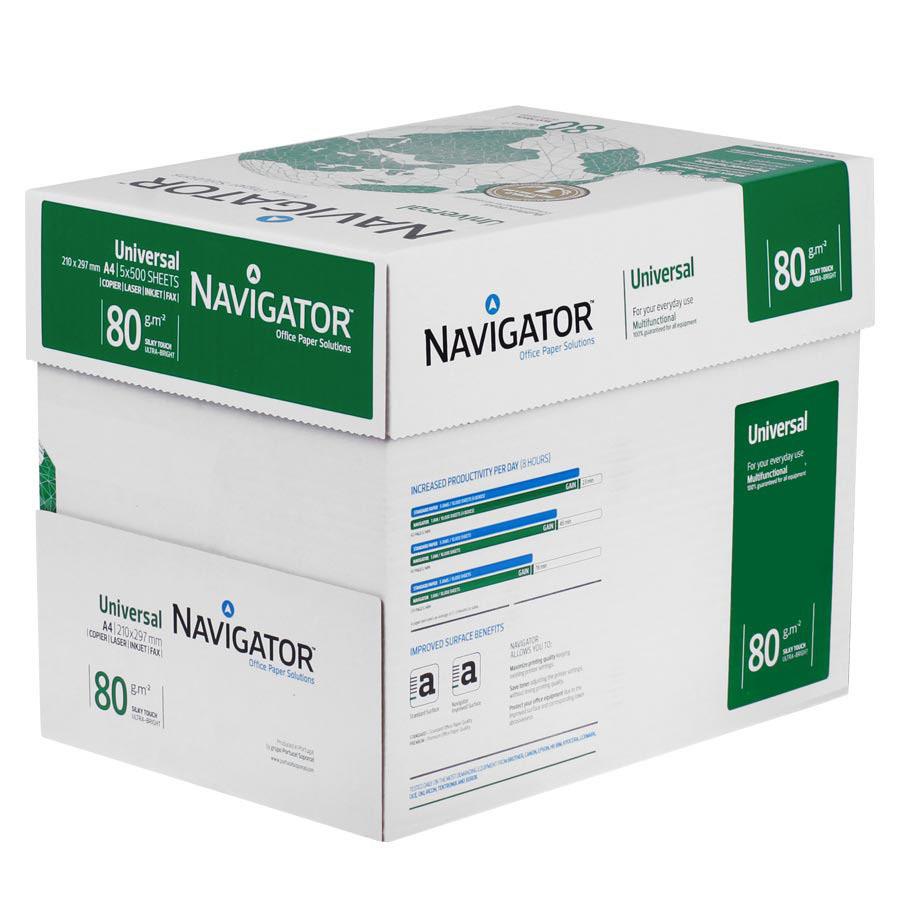 Navigator A4 Fotokopi Kağıdı 80 gr 1 Koli 5 Paket 2500 Sayfa