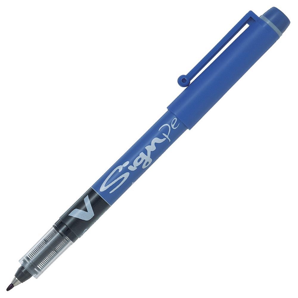 Pilot V-Signpen Keçe Uçlu İmza Kalemi Mavi Renk