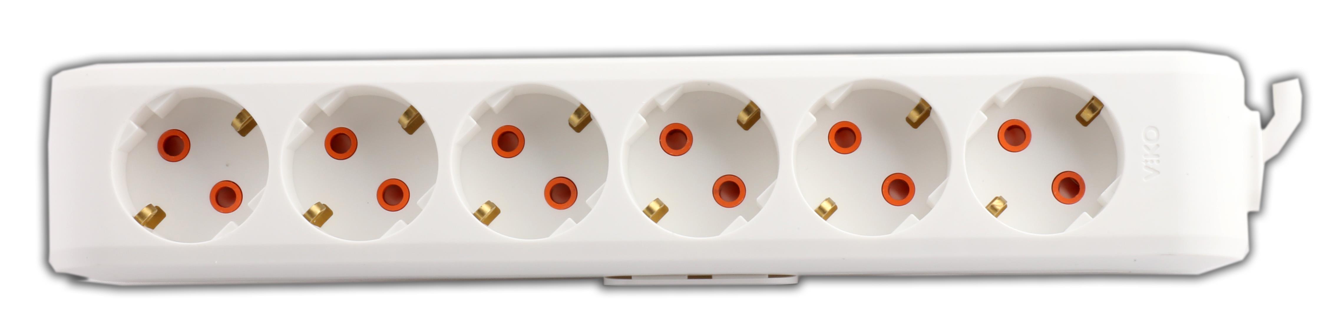 Viko Multi-Let 6lı 1mt Topraklı Kablolu 90113601