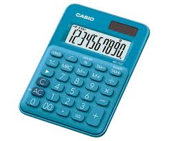 Casio Ms-7Uc-Bu Renkli Masa Tipi 10 Hane Hesap Makinesi