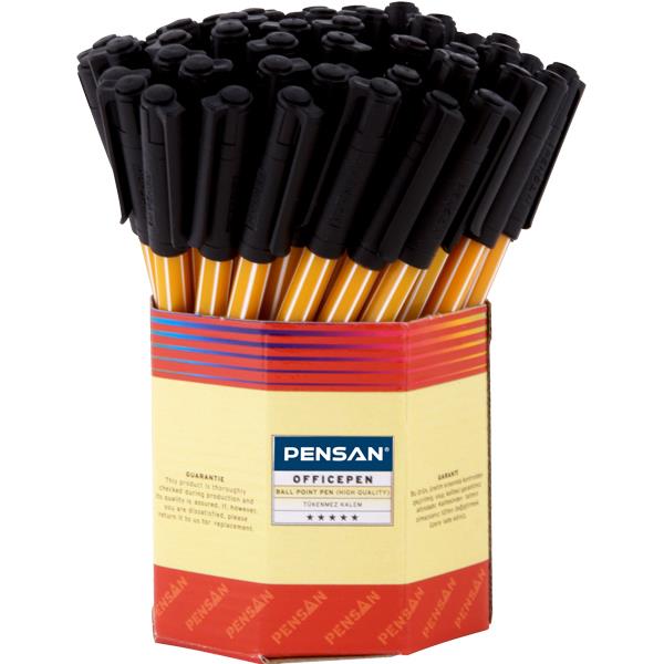 Pensan Ofispen Siyah 60lı Tükenmez Kalem 1010
