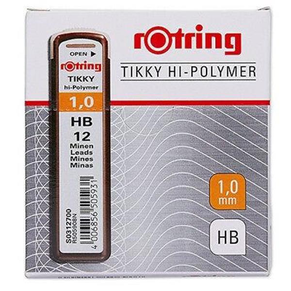 Rotring Hi Polymer Kurşun Kalem Ucu HB 0.9 / 1.0 Mm S0312700 10 lu Paket