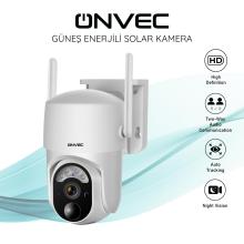 Onvec Güneş Enerjili Solar Kamera Wifi 2 Megapiksel Kablosuz Ip Kamera