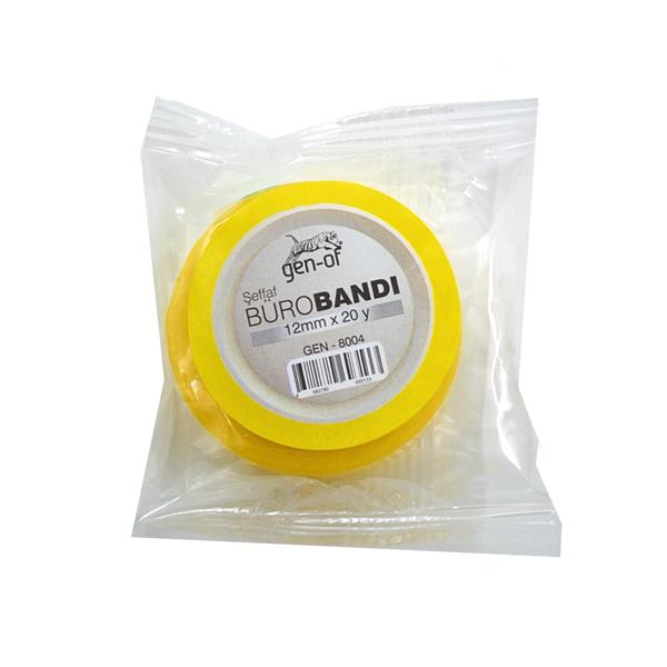 Gen-Of 12 mm x 20 Yard 18 m Selefon Bant 1 Adet