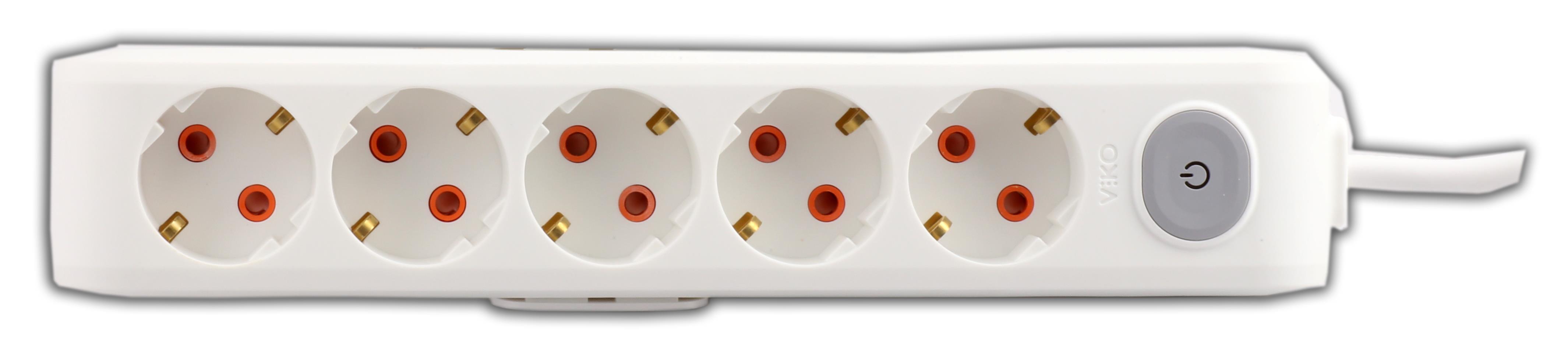 Viko Multi-Let 5li 1mt Anahtarlı Kablolu 90117501