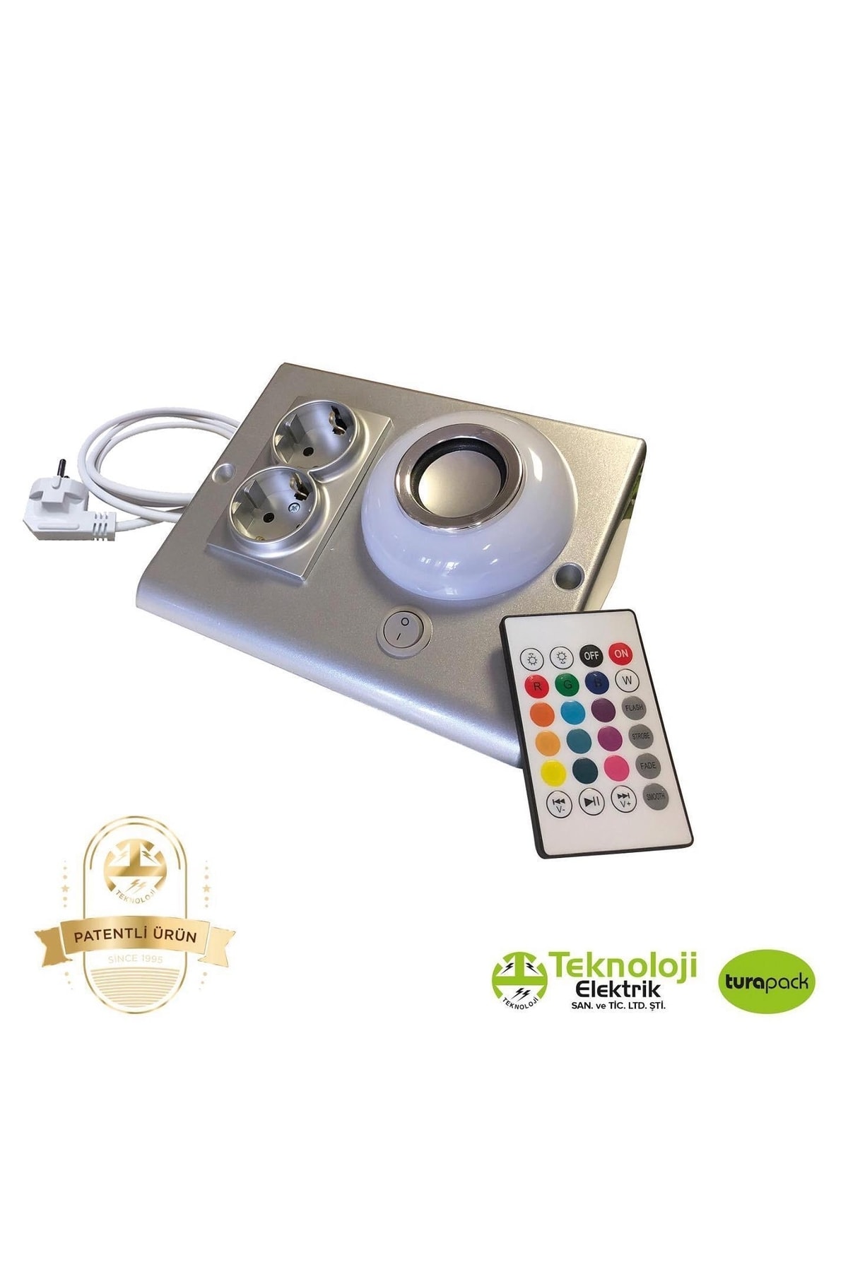 Teknoloji Elektrik Dolap Ve Tezgah Altı Bluetooth Müzik Çalar Prizmatik Venüs Kablolu 2 Metre