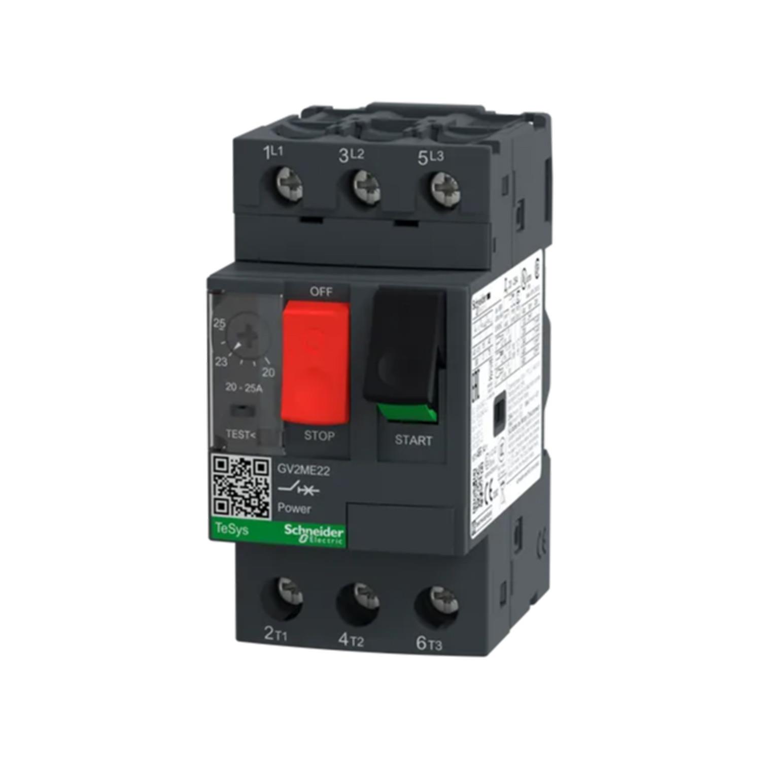 SCHNEIDER TESYS DECA GV2ME22 MOTOR KORUMA ŞALTERİ (20A-25A)