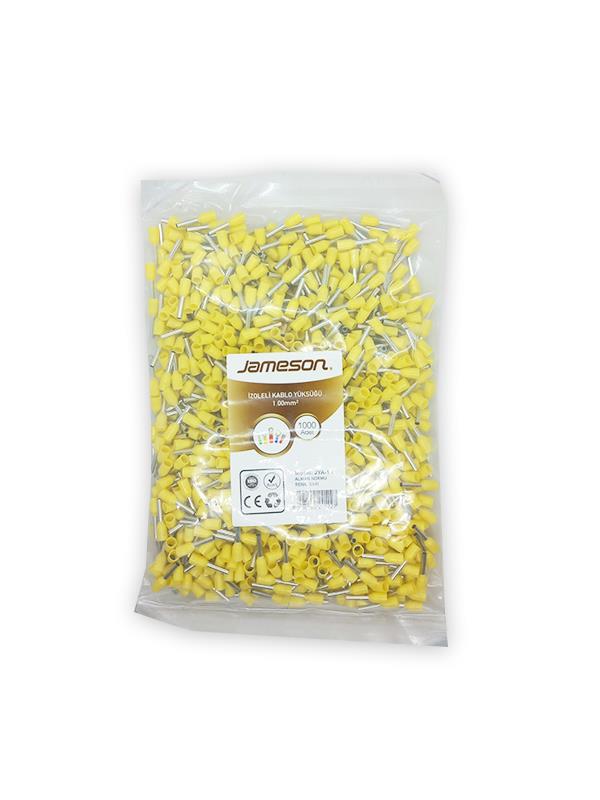 JAMESON JYA-1.0 ALMAN NORMU İZOLELİ KABLO YÜKSÜK (1,0 MM-SARI) (1000 ADET )