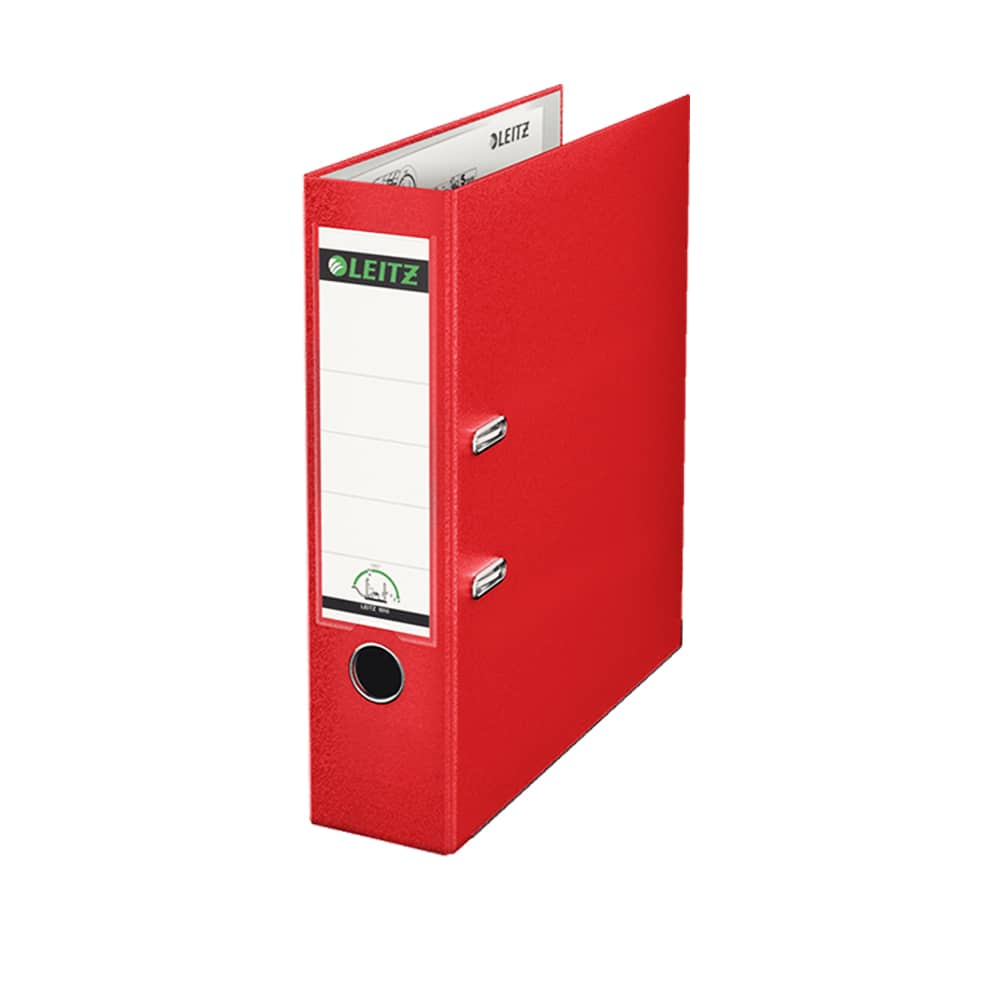 Leitz Klasör Plastik Geniş Kırmızı