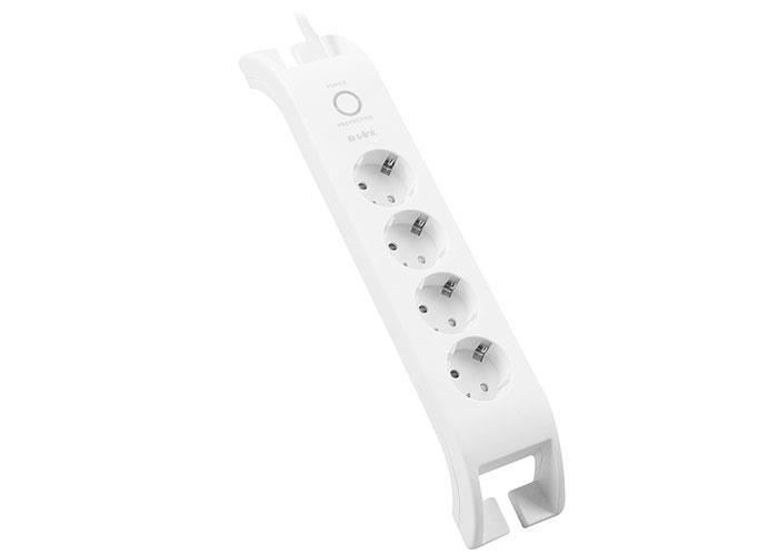 S-Link SPG3040 2m 3G1.5mm2 900 Joule 4Lü Akım Korumalı Beyaz Priz