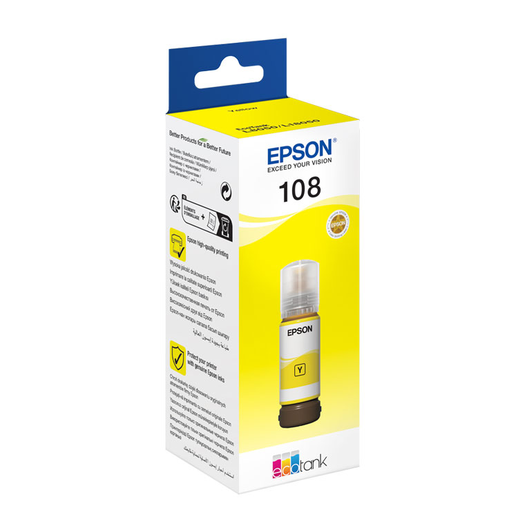 Epson T09C44 108 Yellow Sarı Şişe Mürekkep T09C44A L18050 L8050