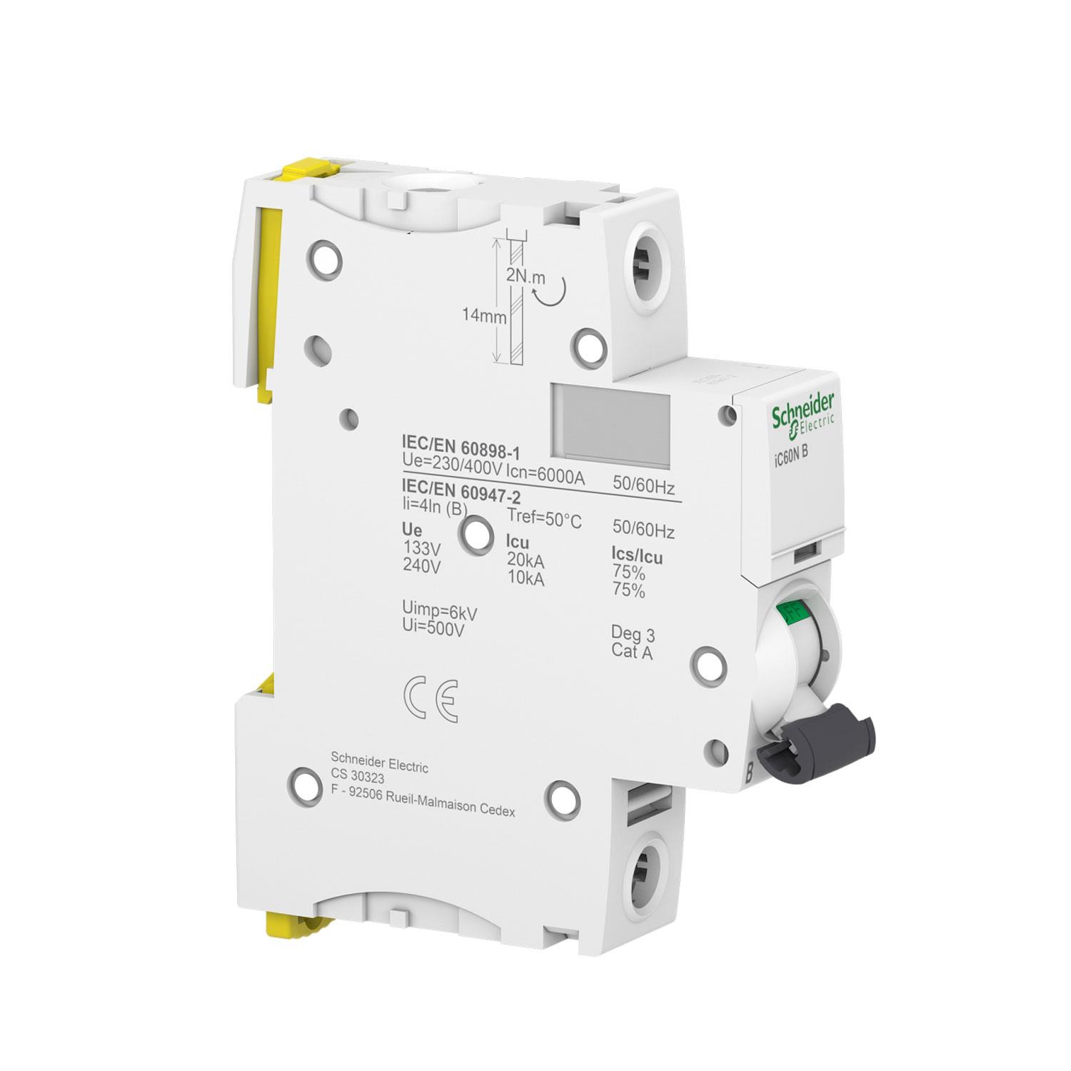 SCHNEIDER ACTi9 iC60N A9F73132 32A SİGORTA (1P, 6kA, B EĞRİSİ)