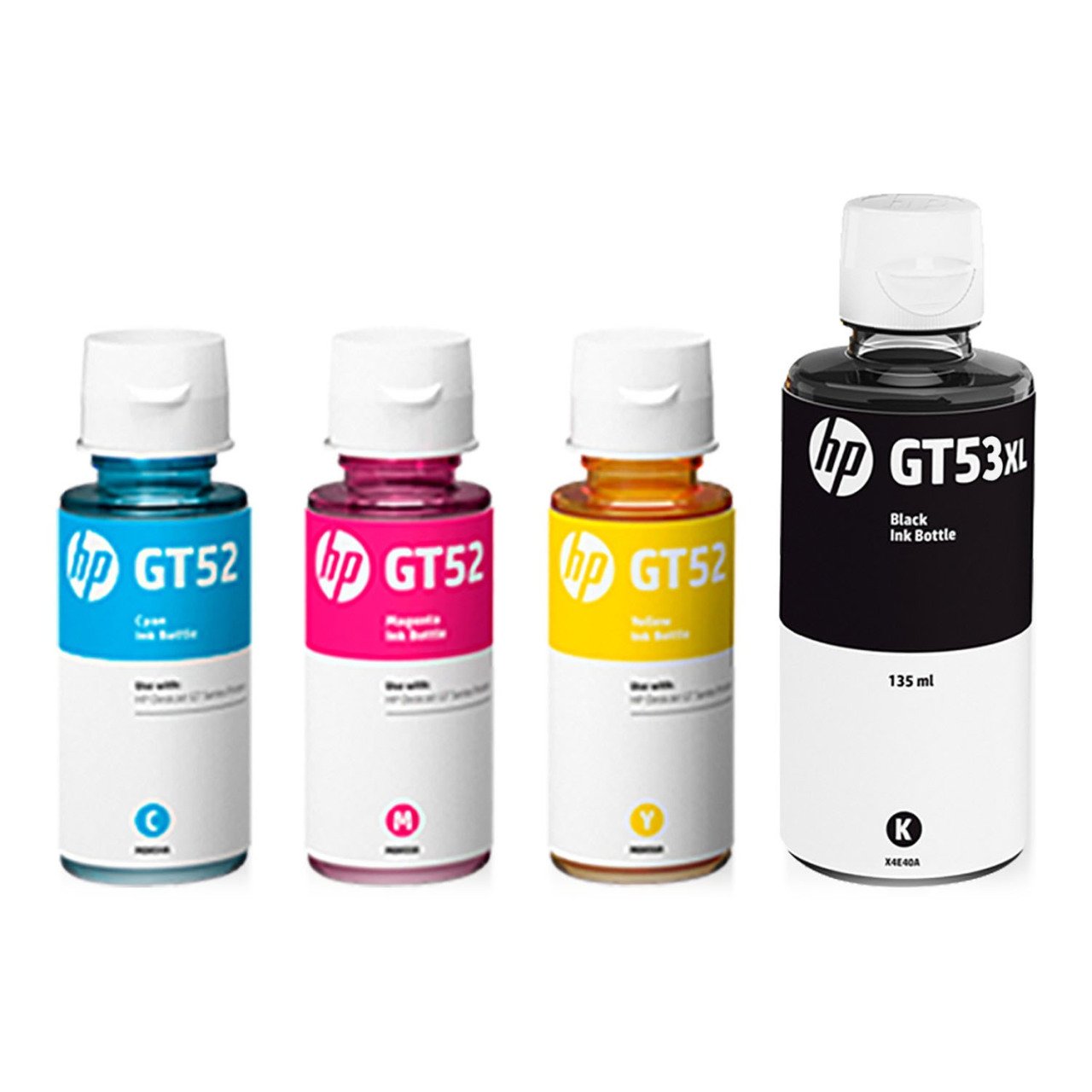HP Gt53Xl -52 4 Renk Orjınal Mürekkep Kartuşu Seti 4 Adet HP Smart Tank 585