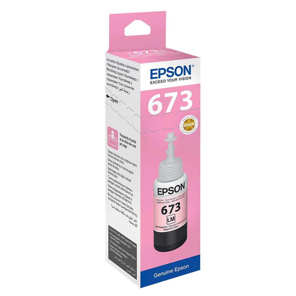 Epson T6736 L800 L1800 Light Mor Mürekkep Kartuş 70Ml