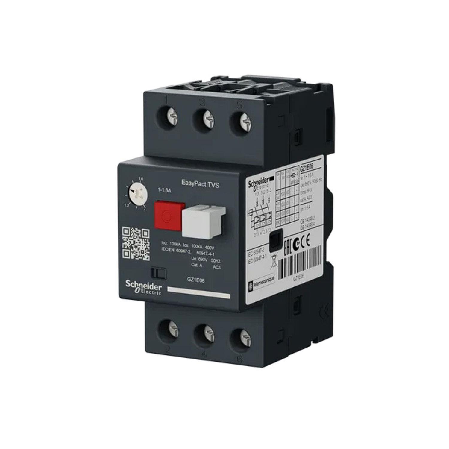SCHNEIDER EASYPACT TVS GZ1E06 MOTOR KORUMA ŞALTERİ (1A-1,6A)
