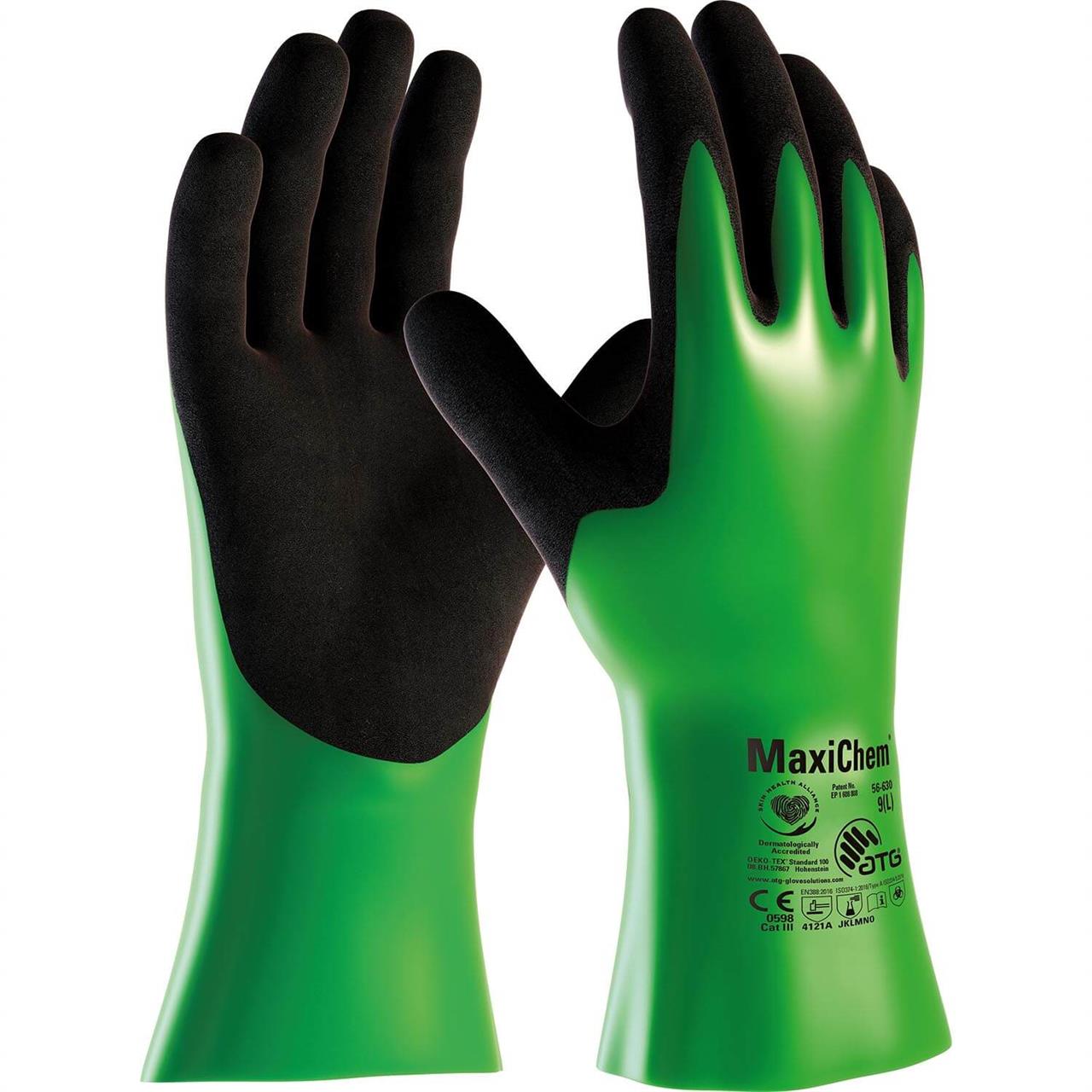 Atg MaxiChem® 56-630 Yüksek Kimyasal Korumalı İş Eldiveni 30 cm
