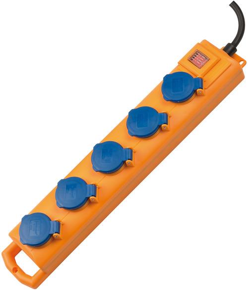 Brennenstuhl Super Solid Serisi SL 554 IP54 Lisanslı Darbeye ve Suya Dayanıklı 2 Metre 5 Soketli Uzatma Priz