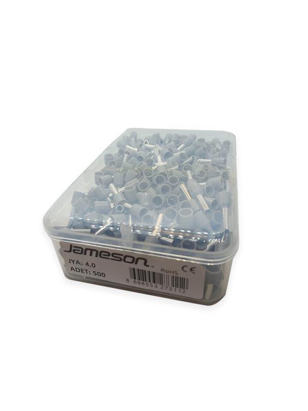 JAMESON JYA-4.0 ALMAN NORMU İZOLELİ KABLO YÜKSÜK (4,0 MM-GRİ) (500 ADET )