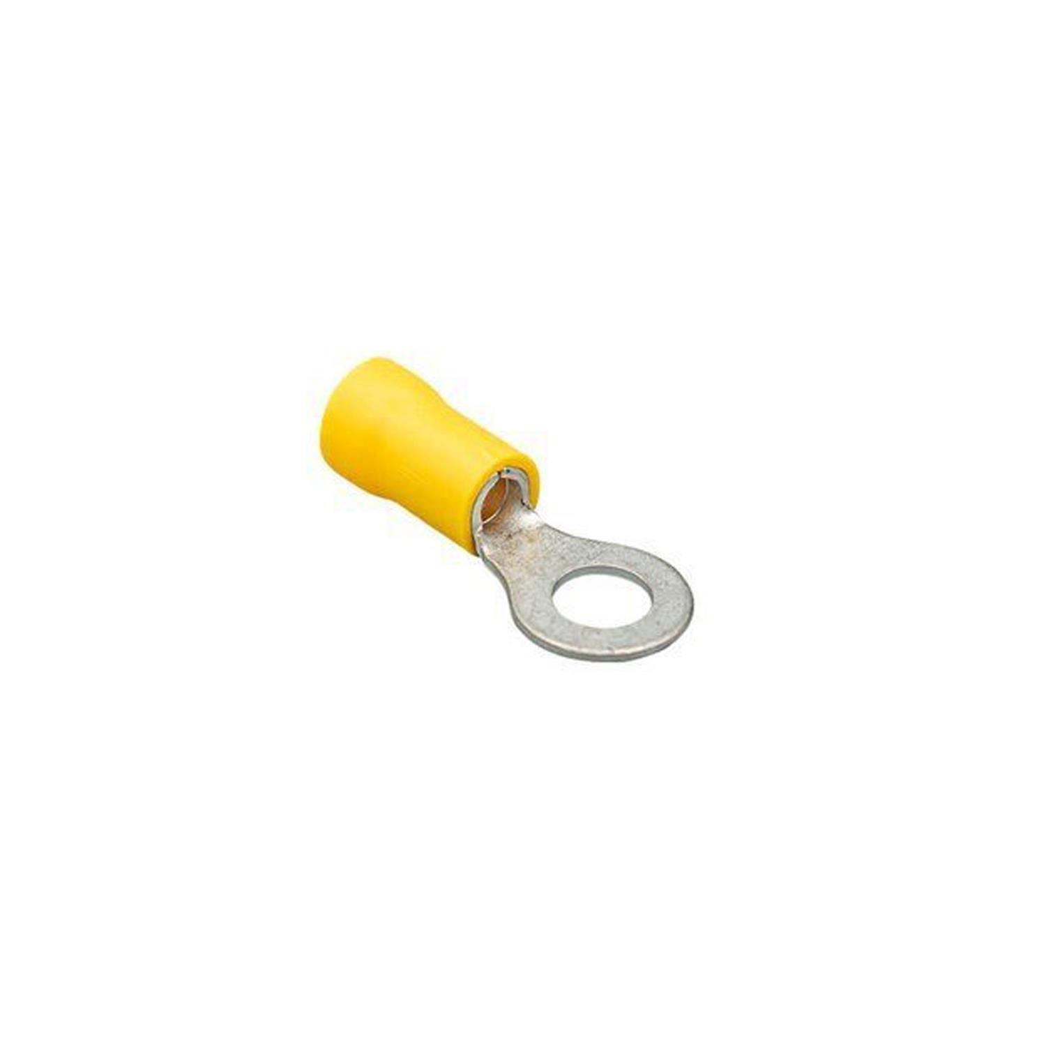 JAMESON JYU-606 M6 YUVARLAK TİP İZOLELİ KABLO UCU (4,00-6,00 MM, SARI) (100 ADET )