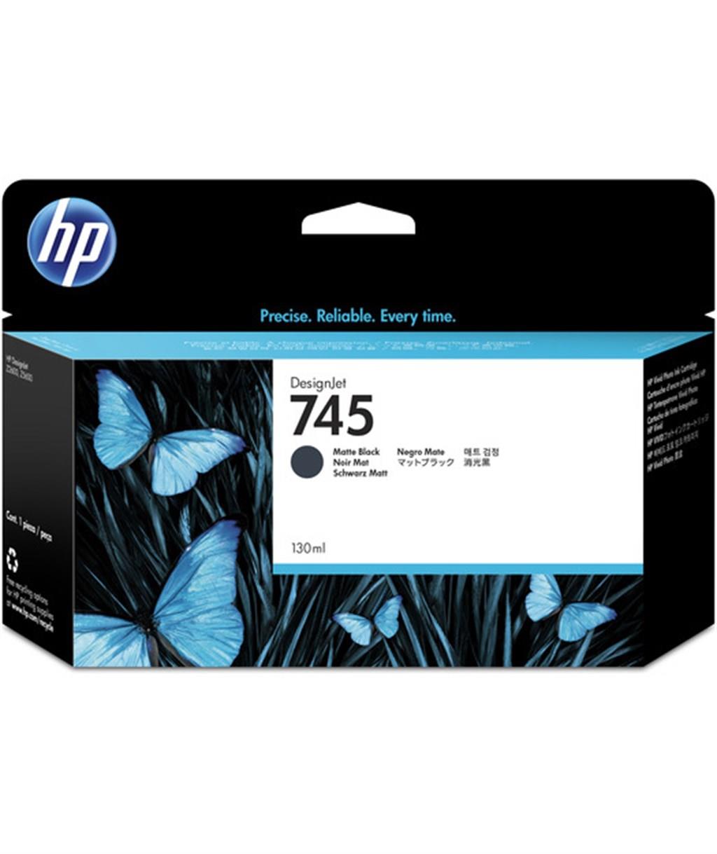 HP 745 Matte Black Mat Siyah 130Ml Plotter Kartuşu F9J99A